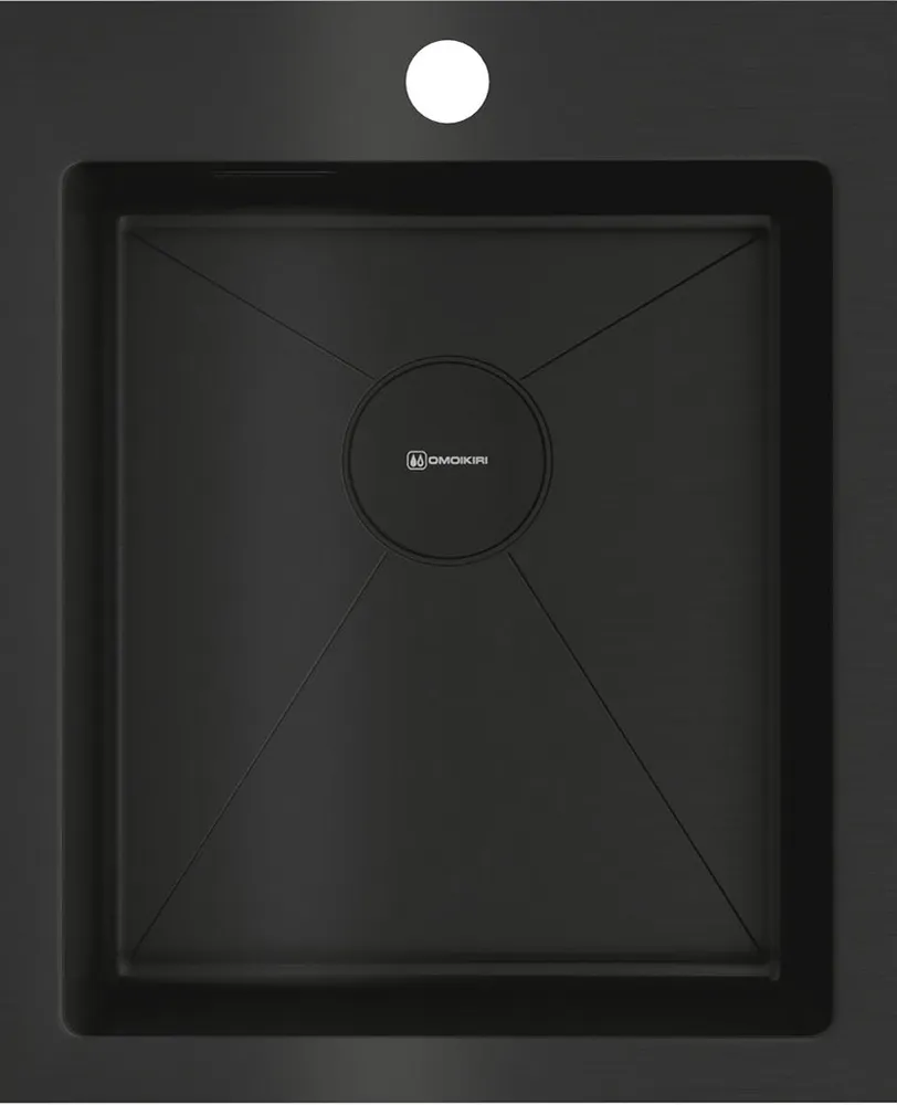 Детальное фото товара: Omoikiri Akisame 41-GB, мойка, нержавеющая сталь/графит