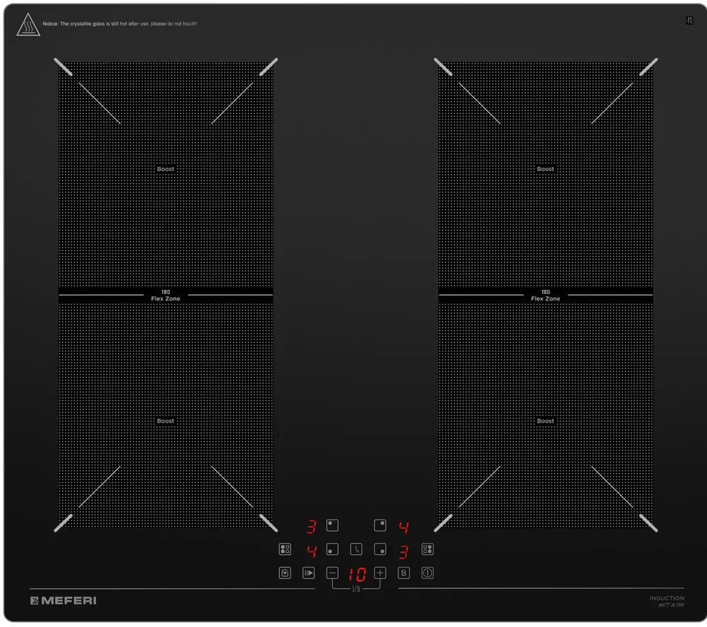 Фото товара: MEFERI MIH604BK MATT ULTRA индукционная поверхность