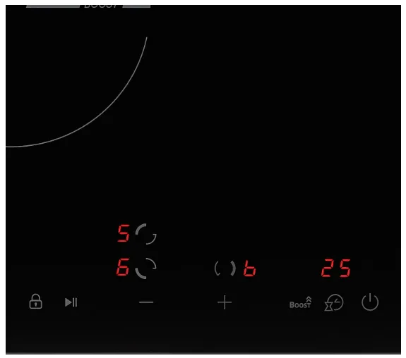 Детальное фото товара: Krona MAGIER 45 BL 3BTK индукционная поверхность