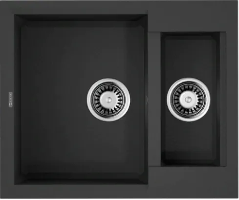 Фото товара: Omoikiri Sakaime 60-2-BL, мойка, гранит, черный