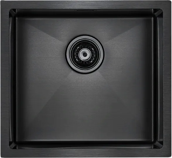 Детальное фото товара: Paulmark ALLER 48 UNI, мойка, нержавеющая сталь, вороненая сталь