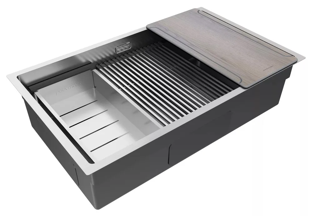 Детальное фото товара: Paulmark NEXT-MULTI SINK 74 UNI, мойка, нержавеющая сталь брашированная