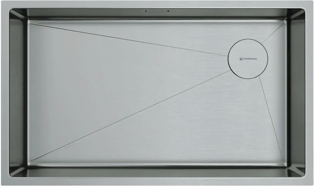 Детальное фото товара: Omoikiri Taki 74-U/IF-IN SIDE, мойка, нержавеющая сталь