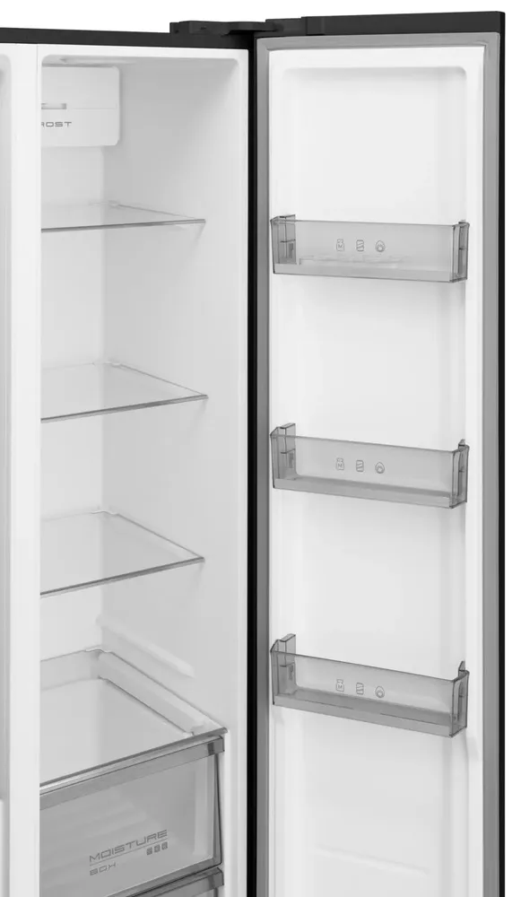 Детальное фото товара: MEFERI MFR83BLACK IX TOTAL NO FROST SIDE BY SIDE COMFORT