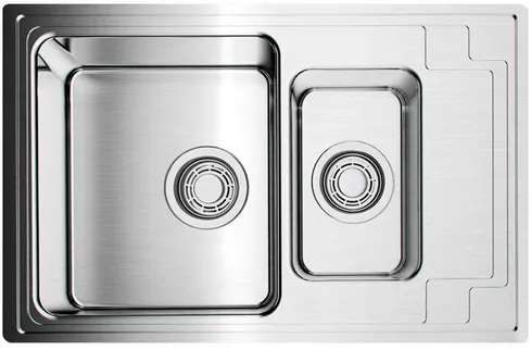 Фото товара: Omoikiri Mizu 78-2-IN, мойка, нержавеющая сталь