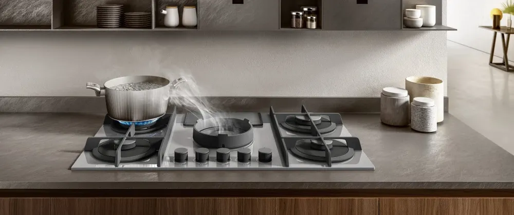 Детальное фото товара: ELICA NIKOLATESLA FLAME GR/A/88 газовая поверхность