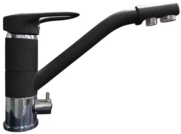 Фото товара: GranFest 2624-1, смеситель, мрамор, черный