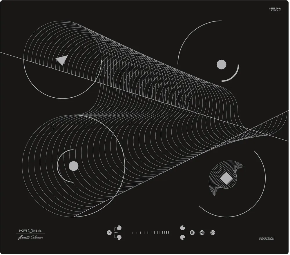 Фото товара: Krona MERIDIANA 60 BL индукционная поверхность