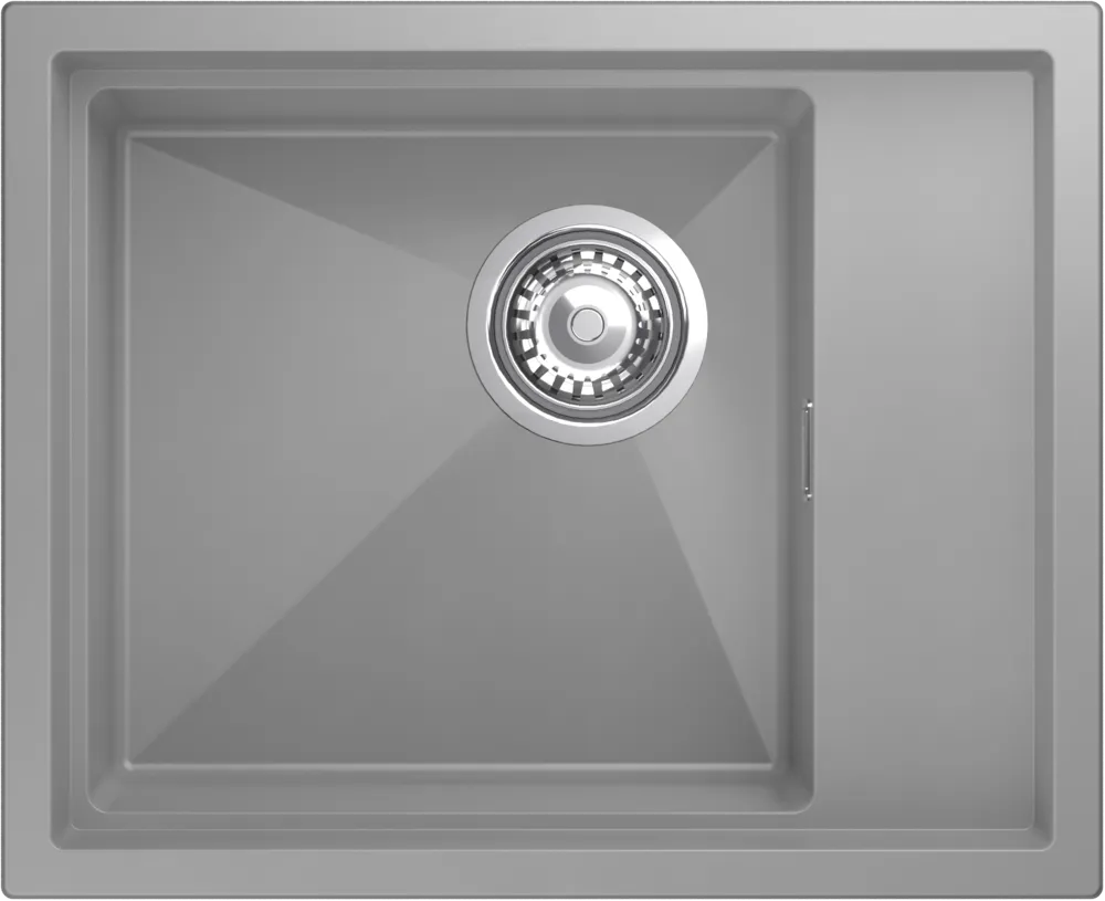 Фото товара: Rivelato NOBILE NB-544-R grigio metallizz, мойка, гранит, серый металлик