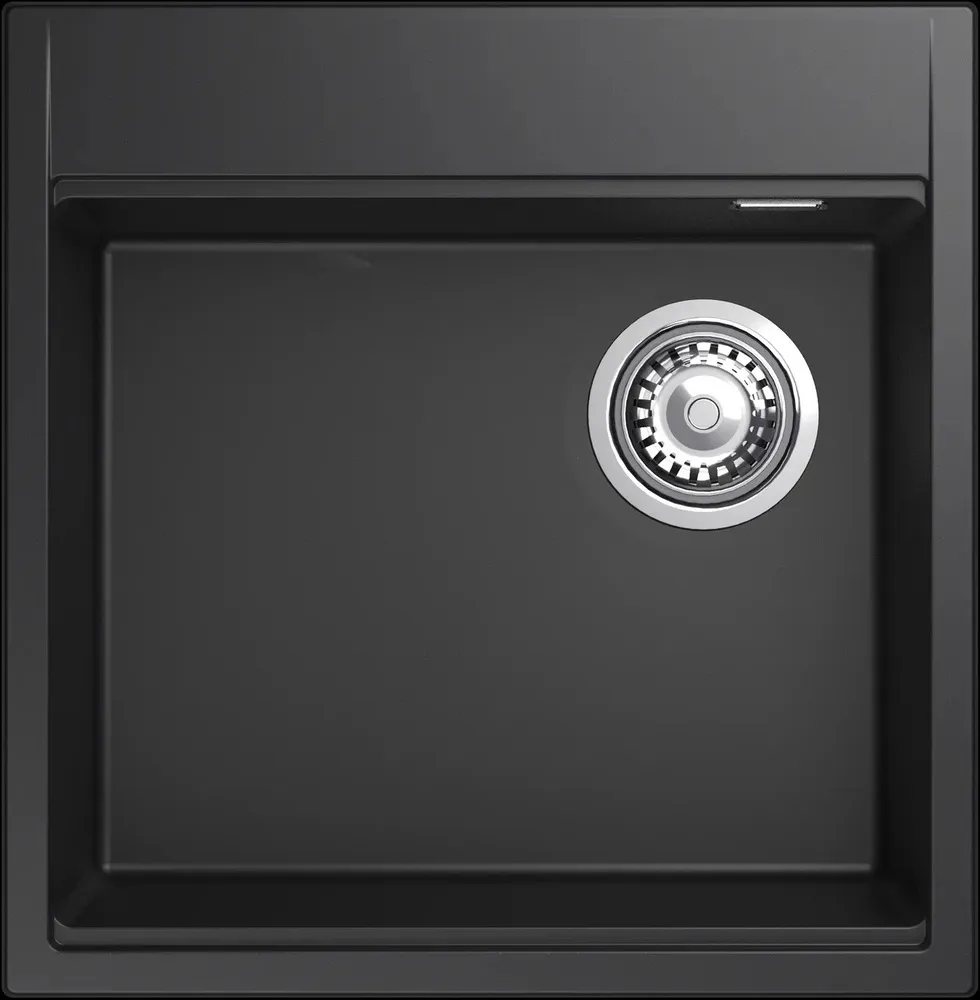 Детальное фото товара: Rivelato TESORO TR-505-R nero, мойка, гранит, черный