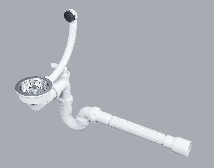 Фото товара: Paulmark PM1022-CR, сифон телескопический с круглым переливом, хром