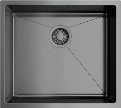 Детальное фото товара: Omoikiri Taki 49-U/IF-GM, мойка, нержавеющая сталь/вороненая сталь 