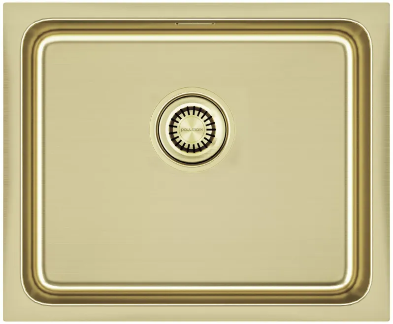 Фото товара: Paulmark VISTA 54, мойка, нержавеющая сталь, светлое золото