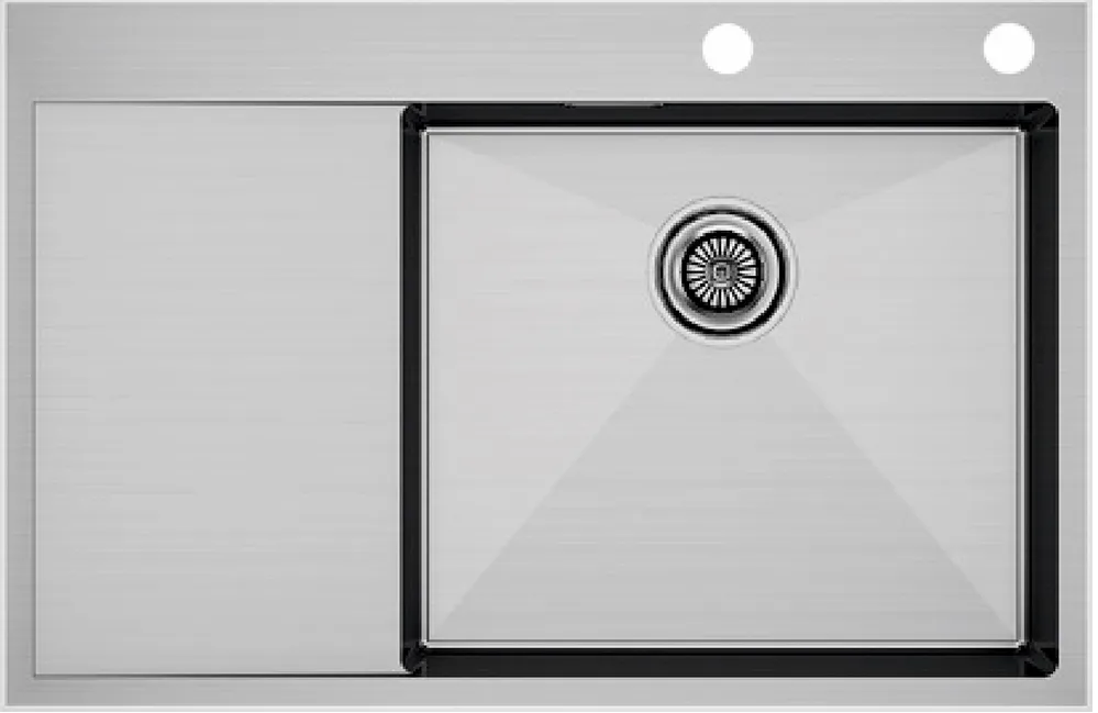 Детальное фото товара: Paulmark KRONER-EDGE 78F, мойка, нержавеющая сталь брашированная, правая
