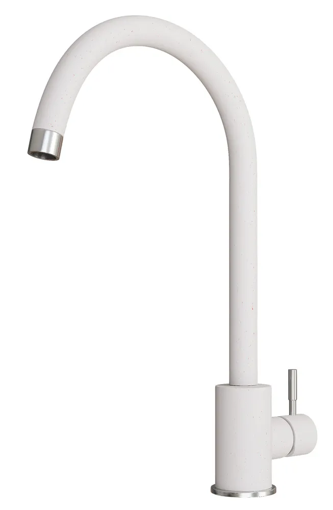 Фото товара: Polygran Альтаир, смеситель, белый хлопок 36