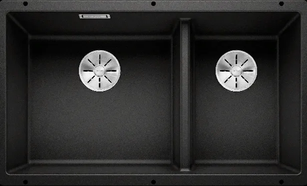 Фото товара: Blanco Subline 430/270-U, мойка, гранит, черный