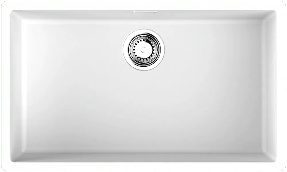 Фото товара: Omoikiri Yamakawa 75T-Integra-WH, мойка, гранит, белый