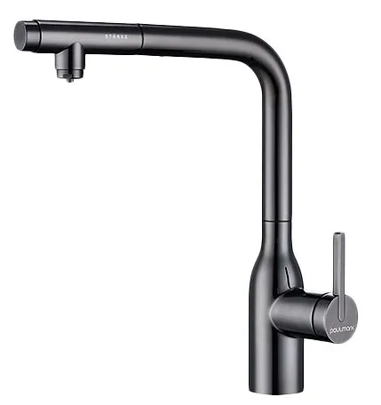 Фото товара: Paulmark VIPER, смеситель, глянцевый черный