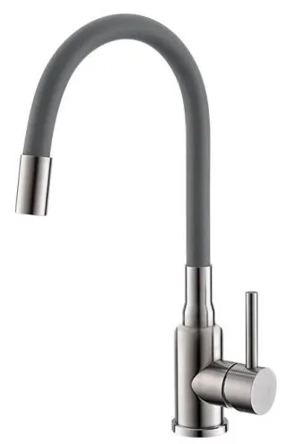 Фото товара: ALVEUS GENESIS FLEXA GREY SAT, смеситель, серый