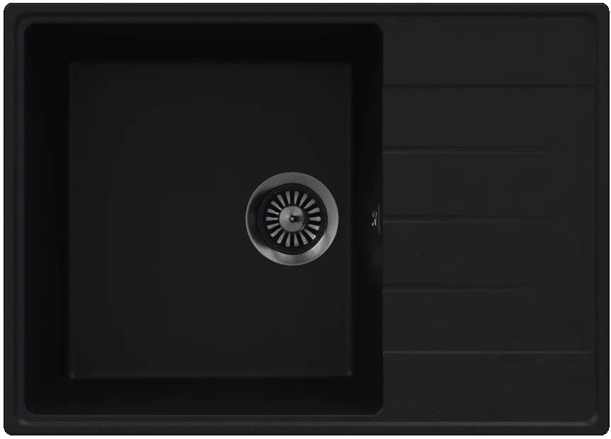 Фото товара: Maunfeld Lacrima 700 MFQS-700B, мойка, гранит, черный