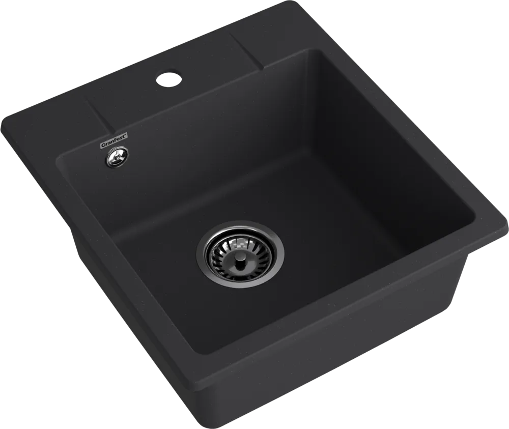 Детальное фото товара: GranFest URBAN 245, мойка, гранит, черный