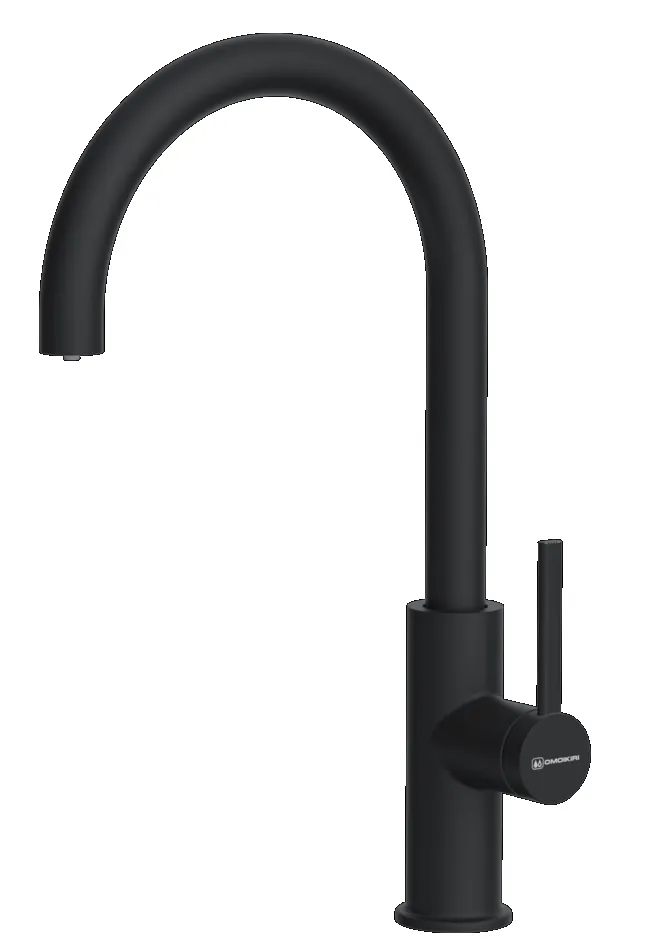 Детальное фото товара: Omoikiri Okawa 2 Plus-GB, смеситель, нержавеющая сталь, графит