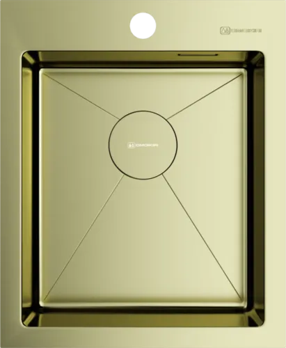 Детальное фото товара: Omoikiri Akisame 41-LG, мойка, нержавеющая сталь/светлое золото