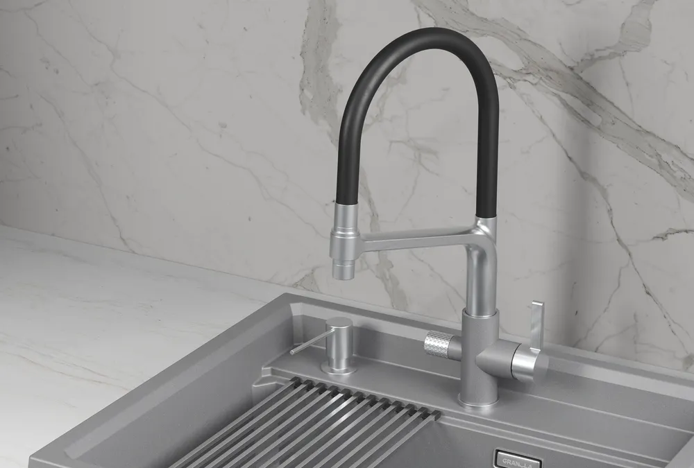 Детальное фото товара: GRANULA 5083 смеситель, нержавеющая сталь, алюминиум
