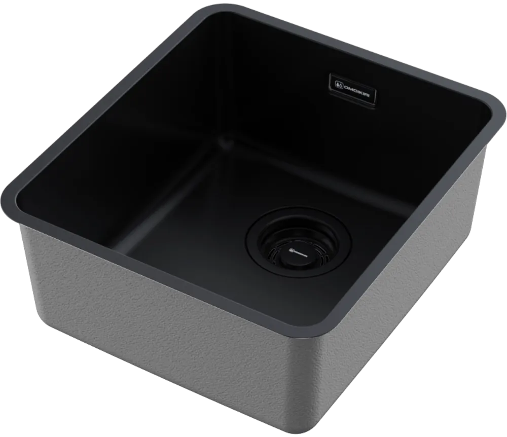 Детальное фото товара: Omoikiri Omi 37-U/I-GB Ultra, мойка, нержавеющая сталь/графит