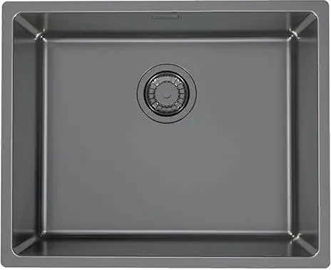 Фото товара: ALVEUS KOMBINO 50 MONARCH ANTRACITE SAT-90, мойка,нерж.сталь, антрацит (в компл. с выпуском без сиф)