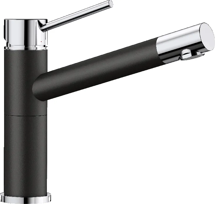 Фото товара: Blanco Alta Compact, смеситель, хром/гранит, черный