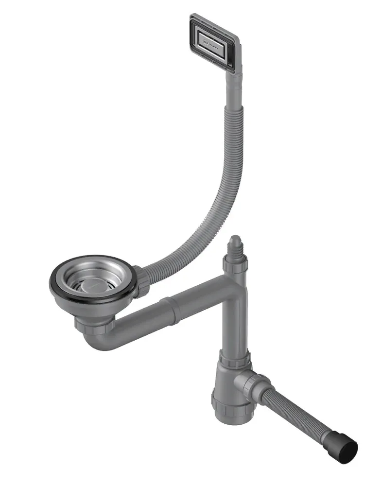 Детальное фото товара: Omoikiri WK-1-UN-IN Арматура для одночашевых моек с универсальным прямоугольным переливом