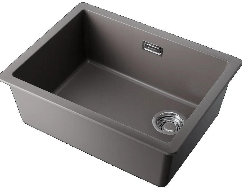 Детальное фото товара: Omoikiri Kata 56-U/I Side-GR, мойка, гранит, leningrad grey