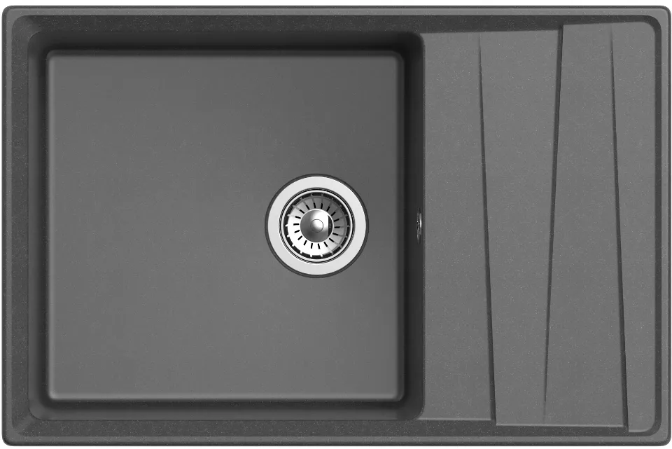 Фото товара: GranFest LEVEL GF-LV-760L, мойка, мрамор, графит