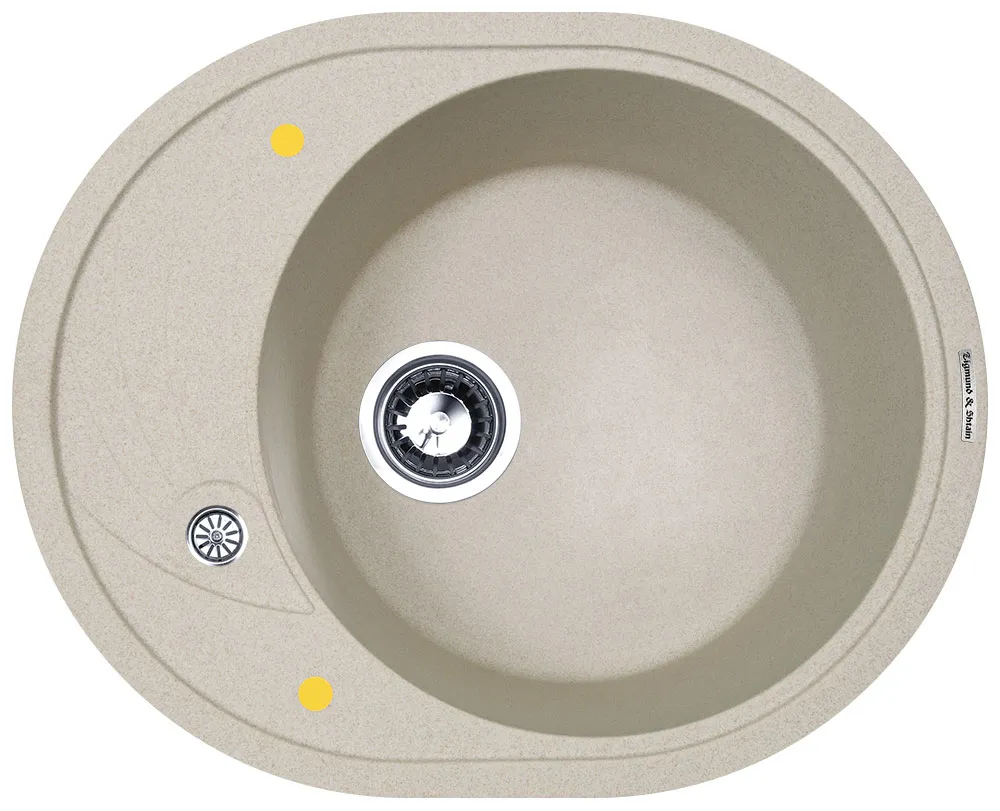 Детальное фото товара: Zigmund & Shtain KREIS OV 575, мойка, осенняя трава  