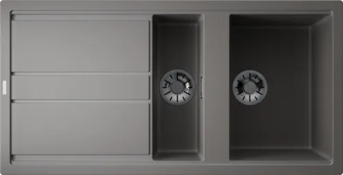 Фото товара: Omoikiri Kitagawa 100-2-GR, мойка, керамика, leningrad grey