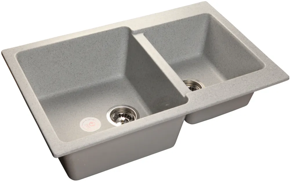 Детальное фото товара: GranFest PRACTIK GF-P-780 K, мойка, мрамор, серый
