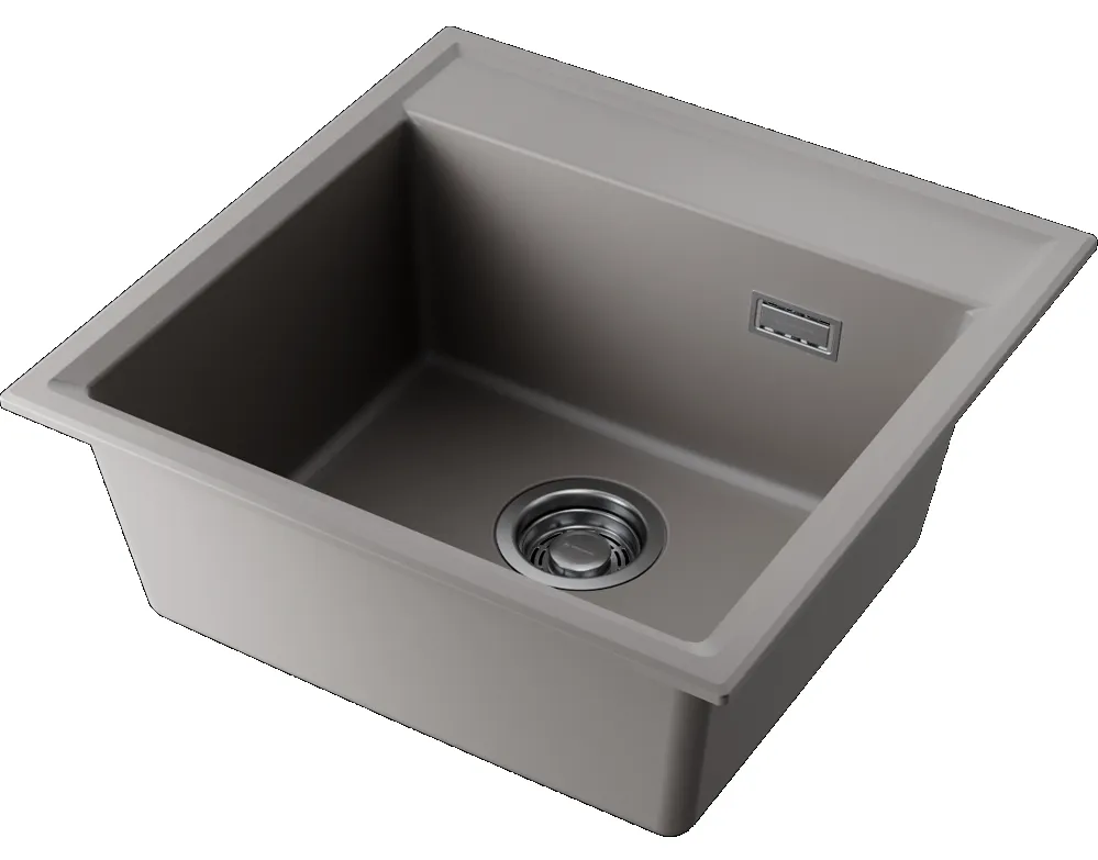 Детальное фото товара: Omoikiri Daisen 51-GR, мойка, гранит, leningrad grey