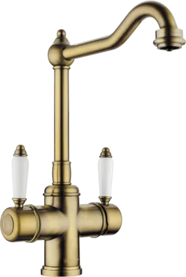 Фото товара: Omoikiri Tottori-AB, смеситель, латунь античная