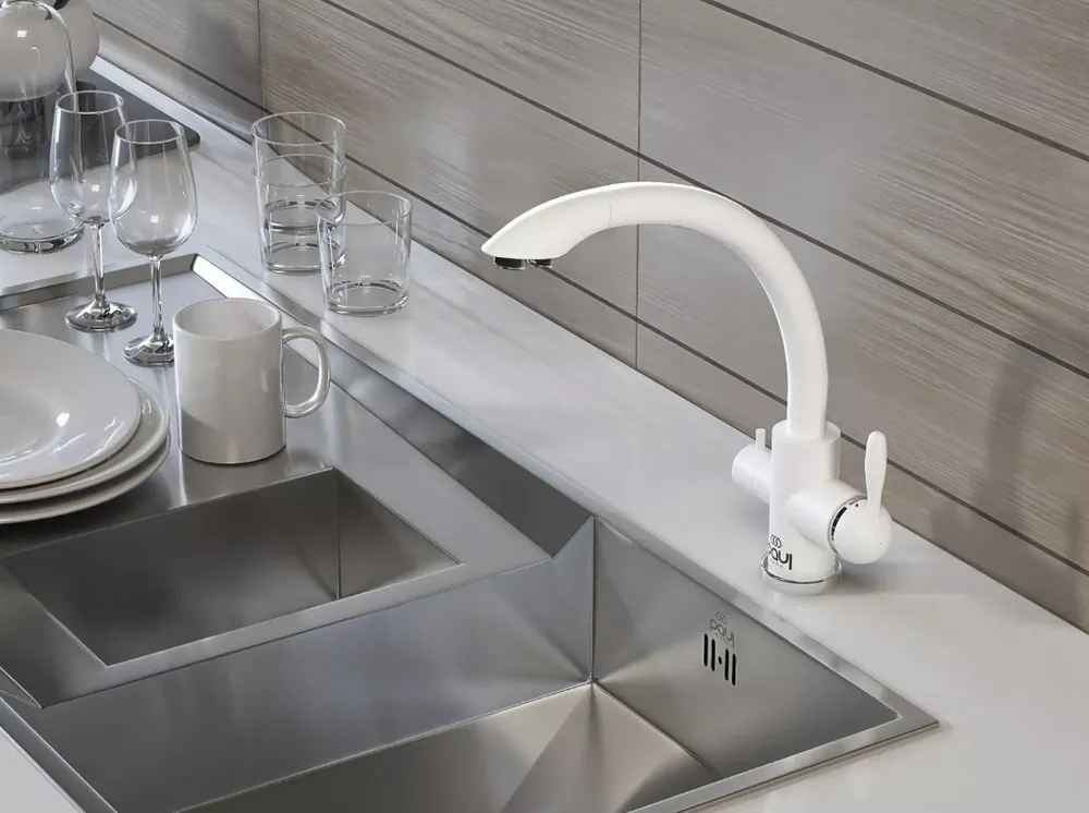 Детальное фото товара: Paulmark ESSEN, смеситель, белый матовый