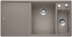 Детальное фото товара: Blanco Axia III 6S, мойка,чаша справа, гранит, серый беж, доска стекло