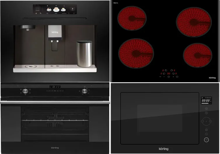 Фото товара: KORTING HK 60003 B + OKB 760 FN + KMI 825 TGN + KCM 9830 BCG