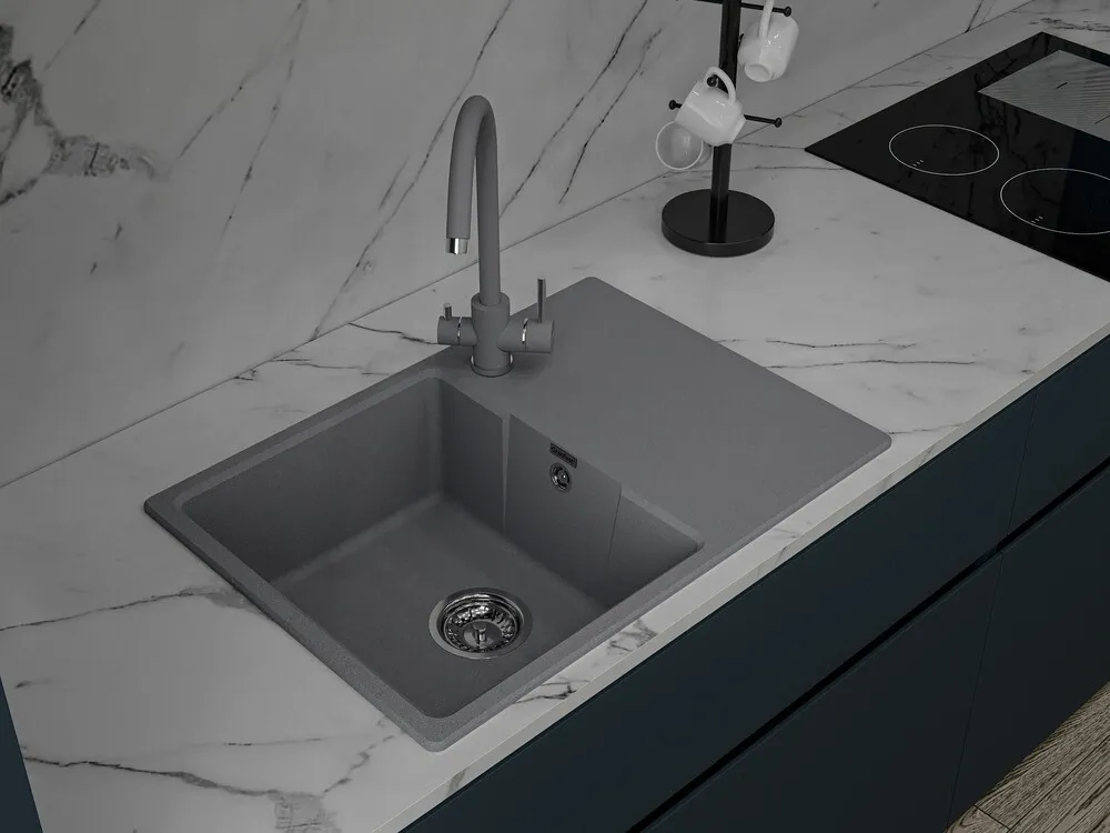Детальное фото товара: GranFest URBAN 668L мойка, гранит, темно-серый