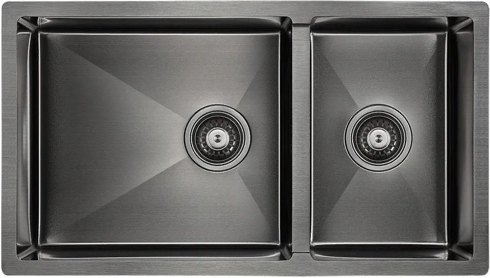 Фото товара: Paulmark GERBERG 78/2S UNI, мойка, нержавеющая сталь, вороненая сталь