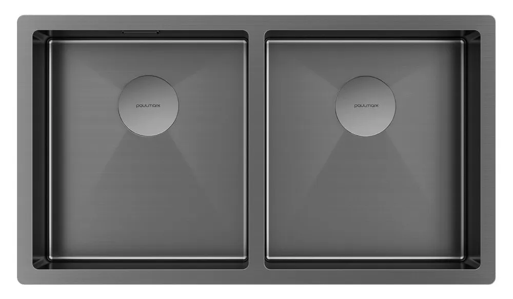 Детальное фото товара: Paulmark NEXT 78/2 UNI, мойка, нержавеющая сталь, вороненая сталь