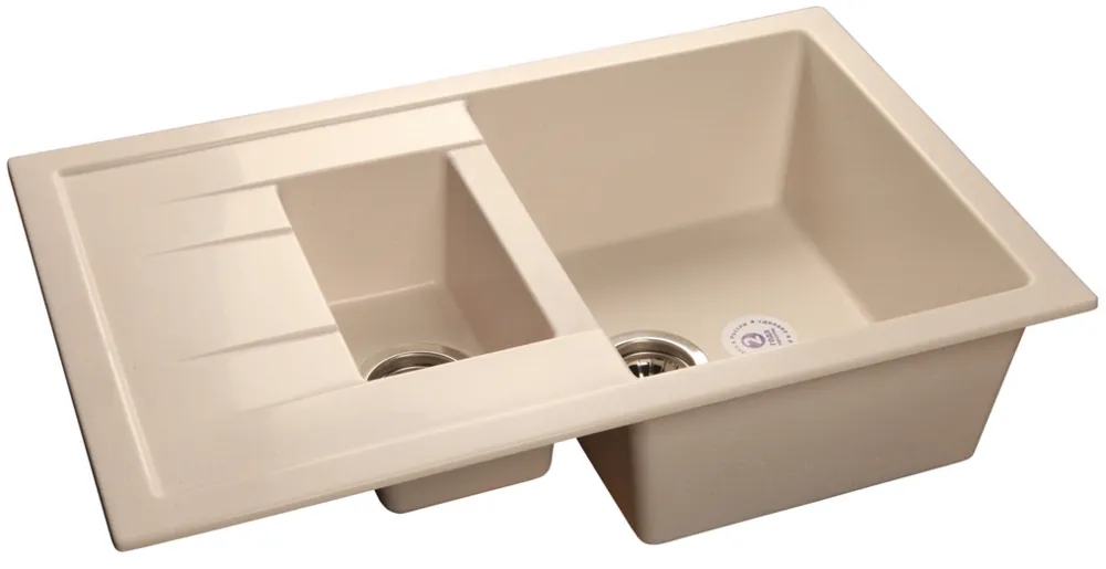 Детальное фото товара: GranFest QUADRO GF-Q-775 KL, мойка, мрамор, белый