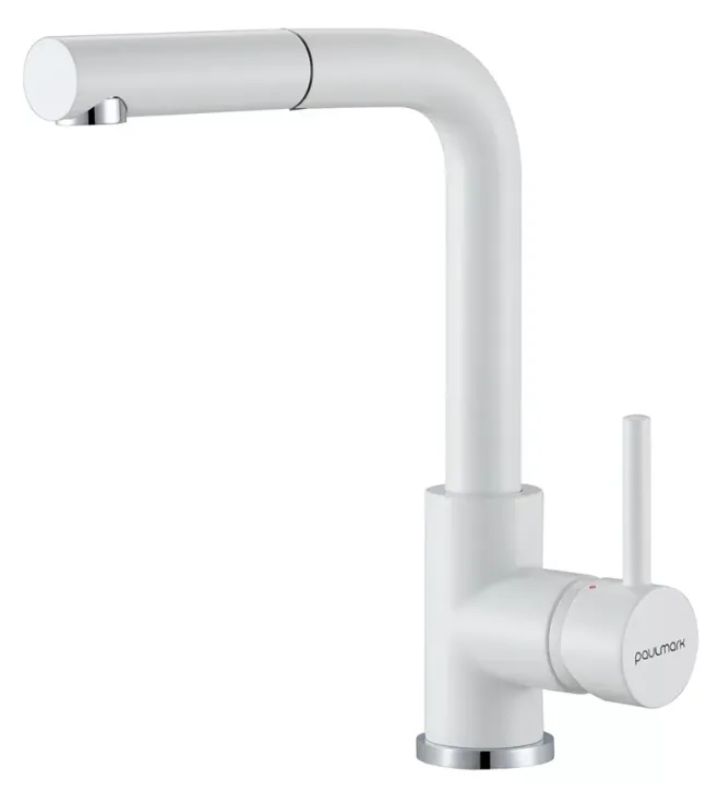 Фото товара: Paulmark KASSEL, смеситель, белый матовый