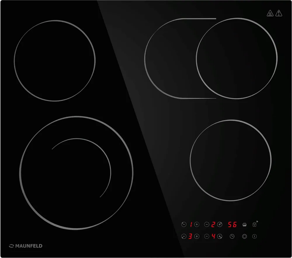 Фото товара: Maunfeld CVCE594SMDBK стеклокерамическая поверхность