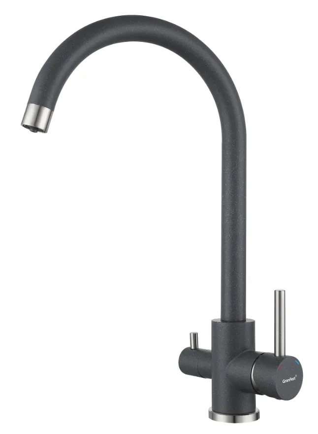 Фото товара: GranFest GF-Z-5420, смеситель, гранит, темно-серый