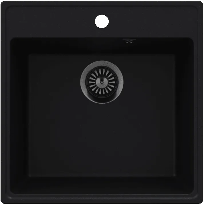 Фото товара: Maunfeld Perla 505 MFQS-505B, мойка, гранит, черный
